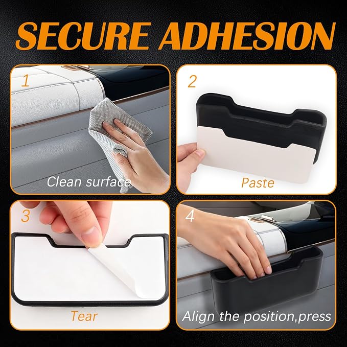 2026 New Car Seat Gap Filler Organizer,Multi-Functional Car Seat Side Pocket Organizer for Phone/Sunglasses/Keys,Universal Cars Storage Pocket with Cable Hole for SUV/Truck - Image 7