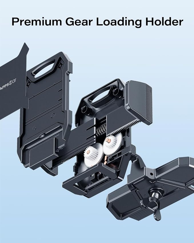 APPS2Car Sturdy CD Slot Phone Mount with One Hand Operation Design | Hands-Free Car Phone Holder, 360° Rotation, Easy Removal, Universally Compatible with All iPhone & Android Phones Smartphone - Image 6