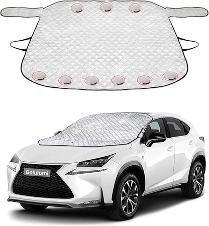 Car Windshield Cover Sun Shade,All Weather Windshield Sunshade Cover Fits Most Cars SUV by Golufomi