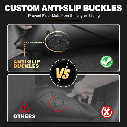 AOMSAZTO Floor Mats for Toyota Rav4 2019-2025 Hybrid & Venza 2021-2025 | Custom Fit Floor Liners & Cargo Liner with Seatback Mat All-weather Easy to Clean Heavy Duty Waterproof Trunk Mat - Image 7