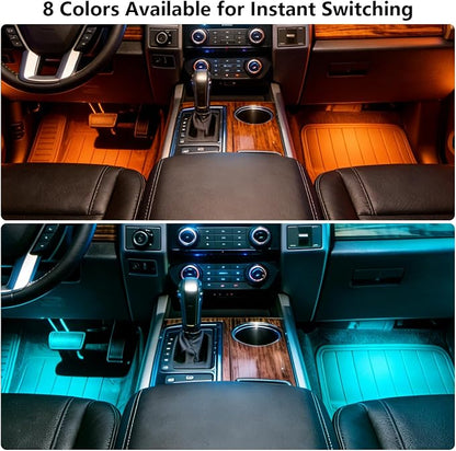 LED Lights for Car,Ambient Lights for Car,Car Footwell Lights,Car Ambient Light,16 Million Colors Music Sync,DIY Mode Multicolor LED Interior Lights for Cars,Trucks,SUVs,12V Power - Image 2