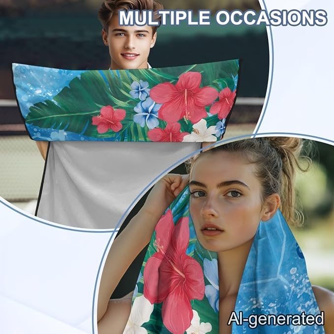 Sea Turtle Flower Car Towel Seat Cover Comfort Soft Car Seat Towel Cover Breathable Cars Accessories with Storage Bag Universal Fit for Car SUV Van - Image 5