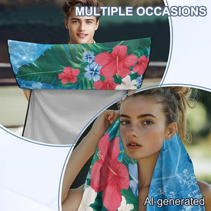 Sea Turtle Flower Car Towel Seat Cover Comfort Soft Car Seat Towel Cover Breathable Cars Accessories with Storage Bag Universal Fit for Car SUV Van - Image 5