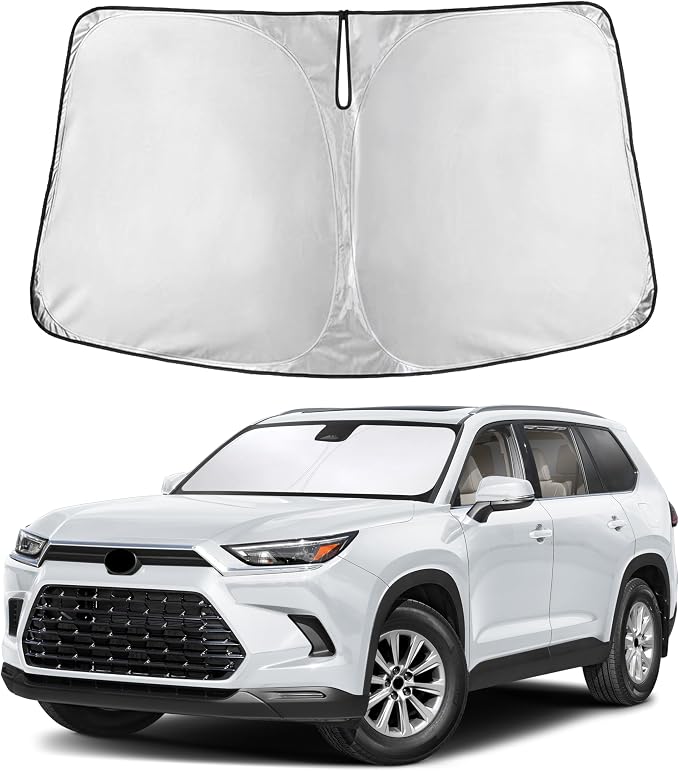 Windshield Sunshade Fit for Toyota Grand Highlander 2024-2024, 2025, 2026 by Autovir