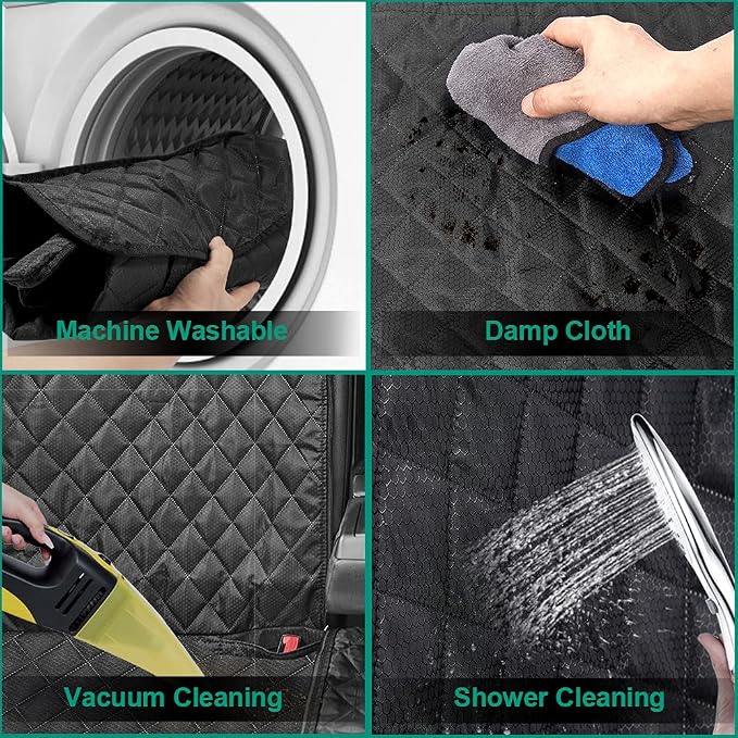 ANOSOSPECIAL Dog Car Seat Cover for Back Seat Cover,Non Stick Fur Rear Seat Protector for Pet,Nonslip Waterproof Durable Universal Fit Interior Backseat Covers for Auto Van SUV (Pack of 2) - Image 5