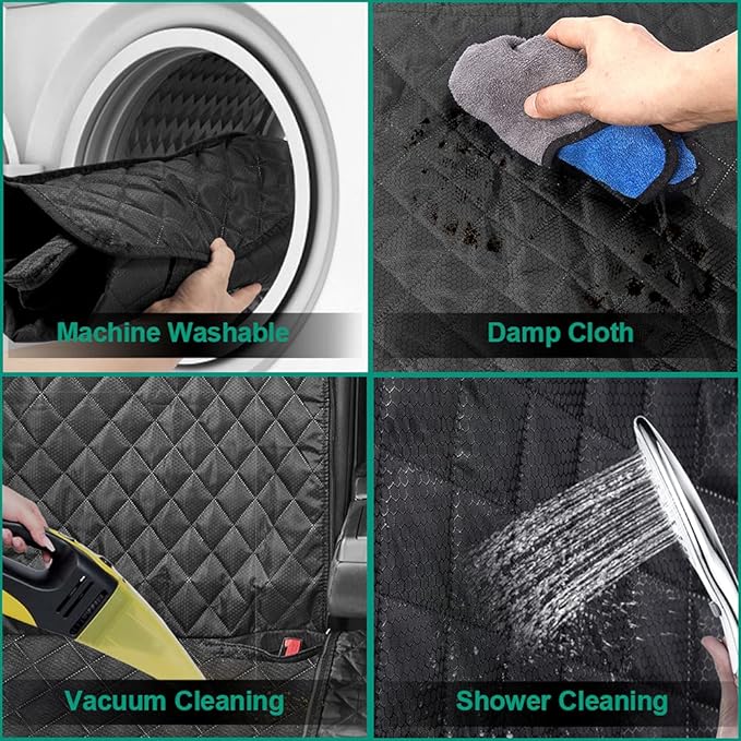ANOSOSPECIAL Dog Car Seat Cover for Back Seat Cover,Non Stick Fur Rear Seat Protector for Pet,Nonslip Waterproof Durable Universal Fit Interior Backseat Covers for Auto Van SUV - Image 5