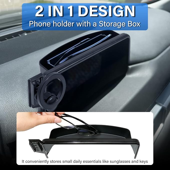 Car Phone Holder for 2021-2025 Mazda CX5 CX-5 Accessories 10.25-Inch Screen | Strong Magnetic Cell Phone Mount for Magsafe iPhone & Sunglasses Box, 360° Hands-Free No Air Vent Blockage Stable Stand - Image 4