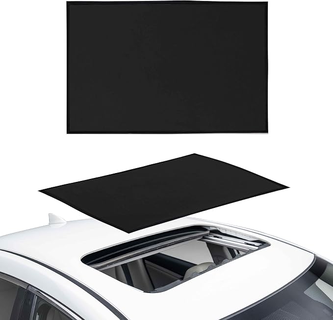 EcoNour Car Sunroof Sunshade Cover 2023 Updated | Car Window Screens | for Camping with Sun Glare, UV Rays | Moonroof Cover with Breathable Mesh Sun Shade | Enhanced Magnetic Stripes , 38" x 24" by EcoNour