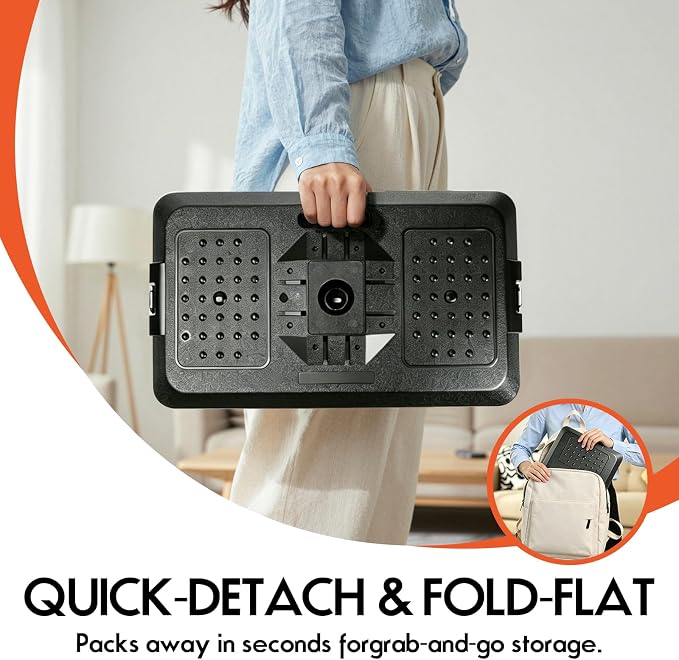 Car Seat Tray Table, Adjustable Car Laptop Desk for Travel, Work & Eating | Car Tray,Car Desk for Laptop,Multi-Function Travel Tray,Portable Car Table,for Front Passenger/Rear/Driver Seat - Image 4