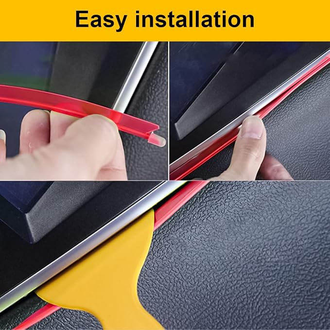 10FT EL Wire Strip Lights, USB Car Neon Trim, Sewing Edge, Red | USB-powered operation, sewing-edge design, fuse protection, interior ambient lighting use, cut-to-length construction - Image 5