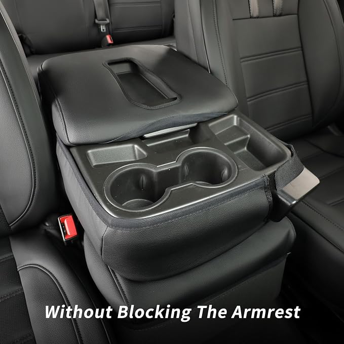 Silverado/Sierra Seat Covers Full Set for 1500(2019-2026) & 2500HD 3500HD(2020-2026)-Regular Cab Pickup,Fully Covered,Waterproof Leather Car Seat Protector(Black & Carbon Fiber) - Image 5