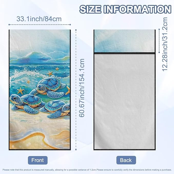 Beach Turtles Car Towel Seat Cover Soft Comfort Car Seat Towel Cover with Storage Bag Easy to Installation for Cars, Trucks, Sedans, Vans, SUVs - Image 7