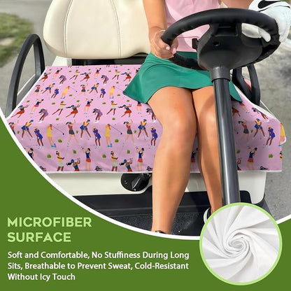 Golf Cart Seat Covers Club Car Golf Cart Accessories for Men Women Golf Carts Seat Towel Blanket 2-Seat Golf Cart Decorations - Image 3