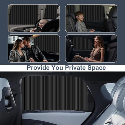 Magnetic Car Privacy Curtains, 4Pack Car Window Shades for Side Window | Magnetic Car Window Shade,Magnetic Window Blinds,Car Blackout Window Covers for Baby,Sleeping,Changing Clothes,Camping - Image 7