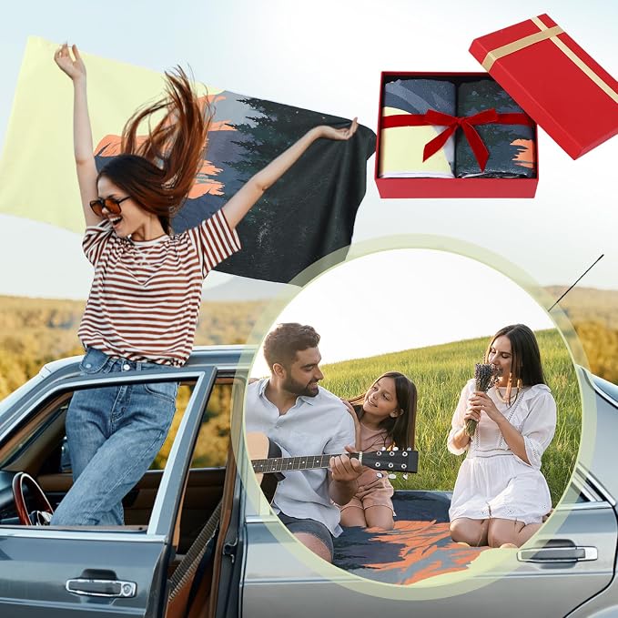 Hahafelt 2 Pack Car Seat Towel Covers Athletic Running Towel Performance Microfiber Post Workout Sweat Washable Cover Non Slip for Seat Outdoor Sport (Yosemite) - Image 6