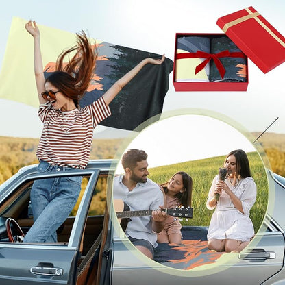 Hahafelt 2 Pack Car Seat Towel Covers Athletic Running Towel Performance Microfiber Post Workout Sweat Washable Cover Non Slip for Seat Outdoor Sport (Yosemite) - Image 6