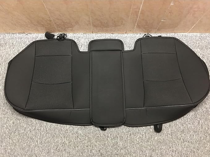 1 Pack Scalable (Adjustable Length (49-55'') Back Seat Cover Car Seat Cover Seat Protector Rear Seat Bottom Cover Fits 90% of car - for Seat Bottom Only (Black - Rear seat) - Image 6
