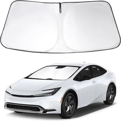 Windshield Sun Shade Sunshade for 2010-2015 Toyota Prius Hatchback | Full covered for windshield, Foldable & Durable, Block UV Rays, Reduce Heat, Easy to install, Keeps Car Cooler by LHFLIVE