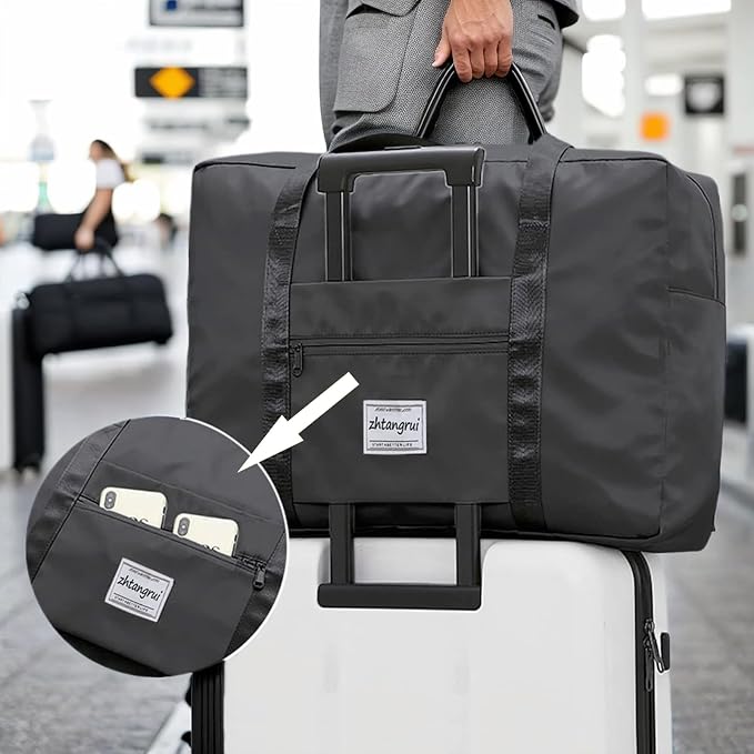Backless Booster Seat Travel Bag for Airplane, Black | Durable Car Seat Cover & Carrier, Easy Airplane Travel - Image 5