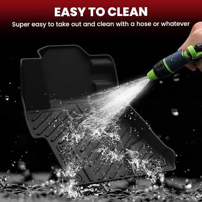 LASFIT All Weather Floor Mats for Honda Civic 2012-2015【Sedan & Si】 | Full Surround TPE Mats, Tall Walls, 3D Custom Fit, Non-Slip, Easy Clean, Tool-Free Install, Vehicle-Specific Accessories - Image 6
