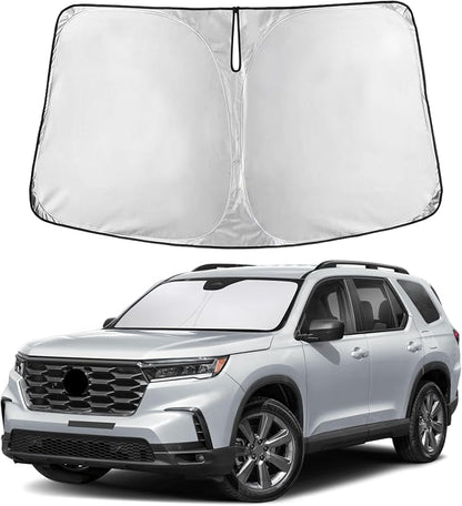 Autovir Windshield Sun Shade Fit for 2016-2024 2025 2026 Honda Pilot | Sunshade, Front Car Window Shades Sun Visor, Blocks UV Rays & Heat, Car Accessories by Autovir
