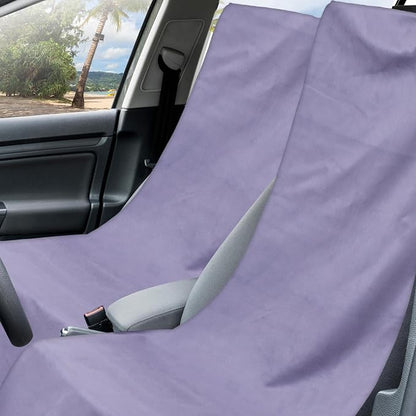 Hahafelt 2 Pack Car Seat Towel Cover and Athletic Running Towel with Storage Bags, Sweat Washable Gym Seat Protector Non Slip for Dog Pet Workout Running Outdoor Sport Activities(Pure Gray) - Image 3