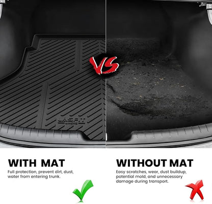 LASFIT Cargo Mat for Hyundai Elantra 2021-2026 / Elantra N 2022-2026 | All Weather TPE Custom Fit Cargo Trunk Mat Accessories, Black - Image 3