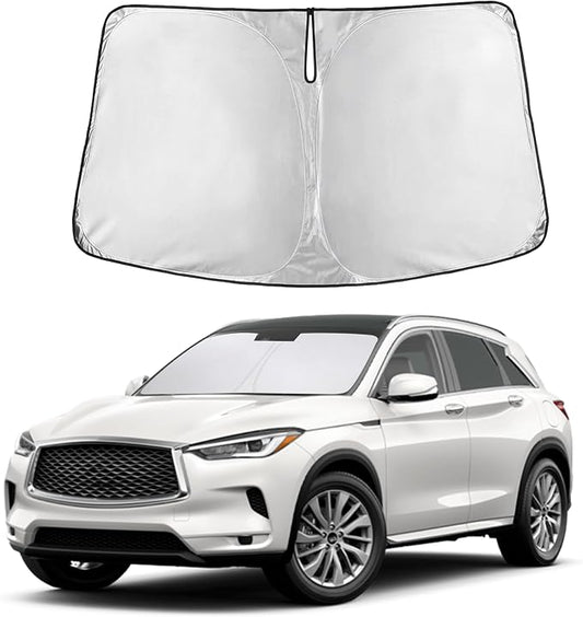 Autovir Windshield Sun Shade Fit for 2019-2024 2025 2026 Infiniti Qx50 | Sunshade, Front Car Window Shades Sun Visor, Blocks UV Rays & Heat, Car Accessories by Autovir