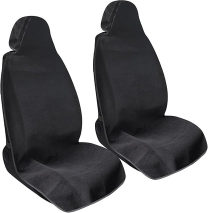 Waterproof Sweating Car Towel Seat Cover for Gym Workout, Running | Swimming, Beach and Hiking, Universal Fit Non-Slip Towel Bucket Seat Protector for Cars SUV Trucks (2 Pack) by nomiou