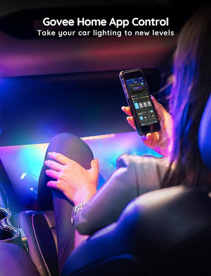 Govee Car LED Strip Lights, Smart RGBIC Interior Car Lights, APP Control | 4 Music Modes and 16 Million Colors, 2 Lines Design LED Lights for Car Decor, DC 12V - Image 5
