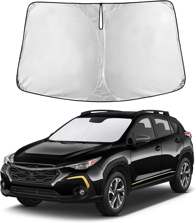 Autovir Windshield Sun Shade Fit for 2024 2025 2026 Subaru Crosstrek | Sunshade, Front Car Window Shades Sun Visor, Blocks UV Rays & Heat, Car Accessories by Autovir