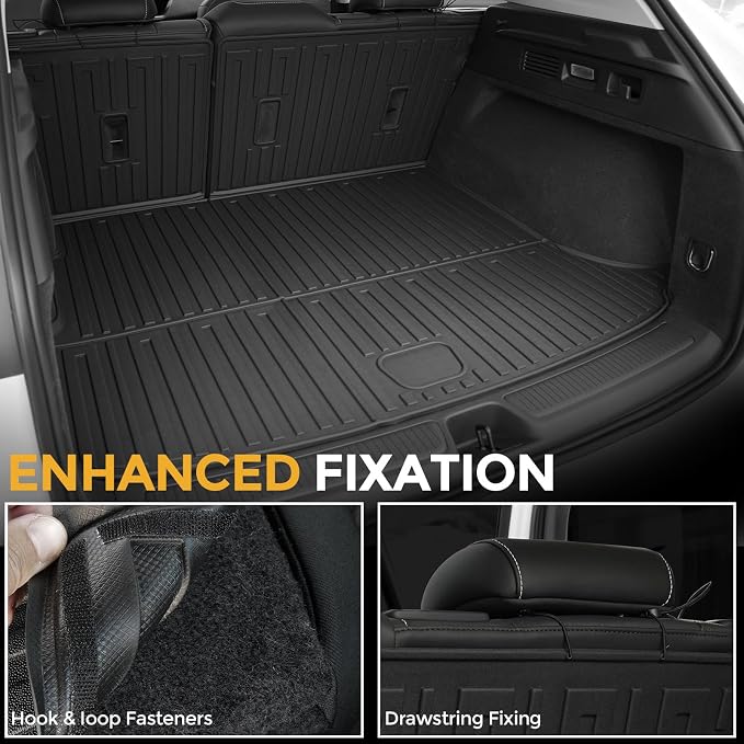 Floor Mats for 2021-2026 Chevy Trailblazer FWD Accessories | Fit Upper Deck, Full-Coverage Set with Integrated Cargo Liner & Backrest Protector, Odorless TPE, All-Weather Protection - Image 9