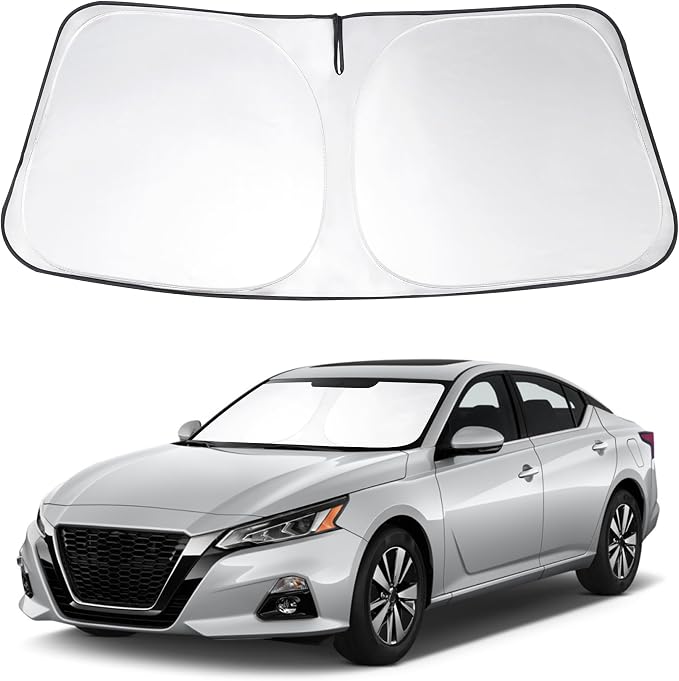 Windshield Sun Shade Sunshade for 2019-2025 2026 Ni-ssan Altima | Full covered for windshield, Foldable & Durable, Block UV Rays, Reduce Heat, Easy to install, Keeps Car Cooler by LHFLIVE