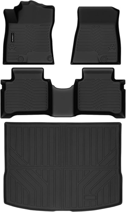 AUXKO All Weather Floor Mats Cargo Mat for Kia NIRO Hybrid 2026-2023 | Not for PHEV or EV,High Wall,All-Weather,All Season,Odorless,Rain&Salt Resistant,TPE Material,Accessories,Pet Friendly - Image 2