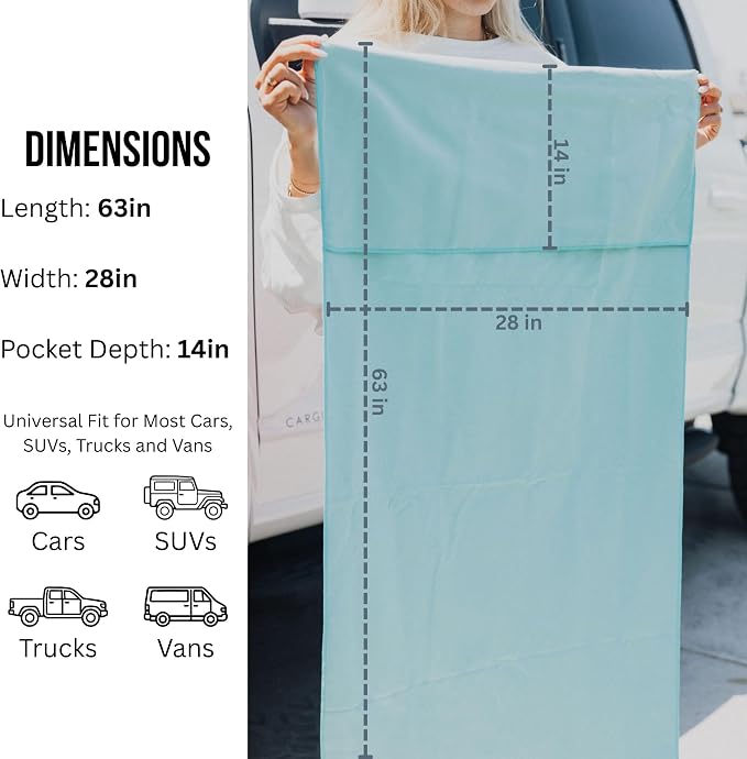 Premium Microfiber Car Seat Towel Cover (Taro Purple) | Keep Your Seats Clean & Dry - Machine Washable, Universal Fit Protects Against Sweat, Wet Gear & Sandy Beach Trips - Image 10