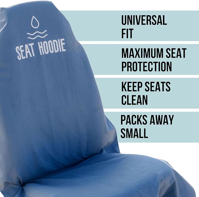 Premium Microfiber Car Seat Towel Cover (Light Grey) | Keep Your Seats Clean & Dry - Machine Washable, Universal Fit Protects Against Sweat, Wet Gear & Sandy Beach Trips - Image 5