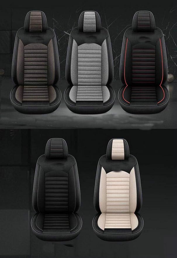 for car seat Covers Non-Slip （E.g, for Tesl,for Mercedes-Benz,for BMW,for Audi, for Ford, for Honda, for Nissan,for Toyota,for Chevrolet,for Jeep.. (Black (line)) - Image 2