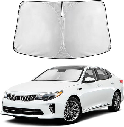 Autovir Windshield Sun Shade Fit for 2016-2018 2019 2020 Kia Optima d | Sunshade, Front Car Window Shades Sun Visor, Blocks UV Rays & Heat, Car Accessories by Autovir