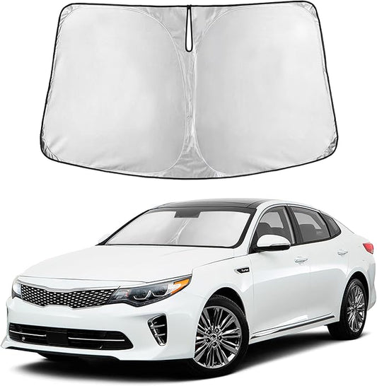 Autovir Windshield Sun Shade Fit for 2016-2018 2019 2020 Kia Optima d | Sunshade, Front Car Window Shades Sun Visor, Blocks UV Rays & Heat, Car Accessories by Autovir