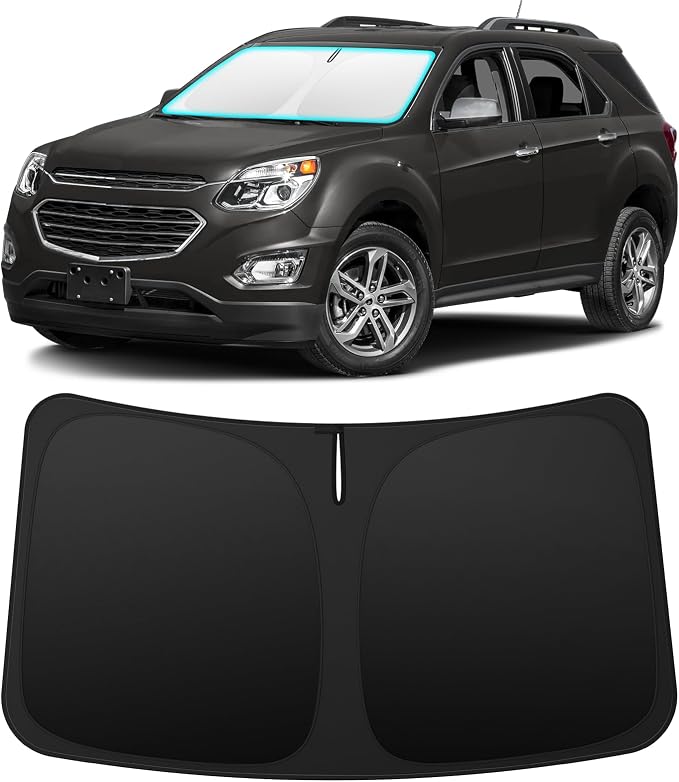 INSAUTO Custom Fit Windshield Sun Shade for Chevrolet Equinox 2010-2017 | Foldable Front Window Sunshade Car Accessories, UV & Heat Reflector, Keeps Interior Cool, Includes Storage Bag by INSAUTO