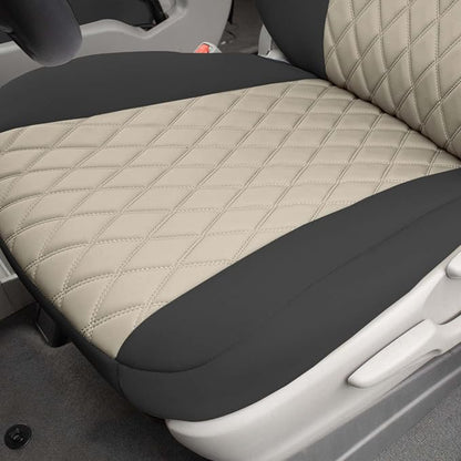 FH Group Custom Fit Car Seat Covers Specifically Made for 2011-2020 Toyota Sienna 7-8 Seater with Ultraflex Neoprene Water Resistant Automotive Seat Covers - Front Set Beige - Image 7