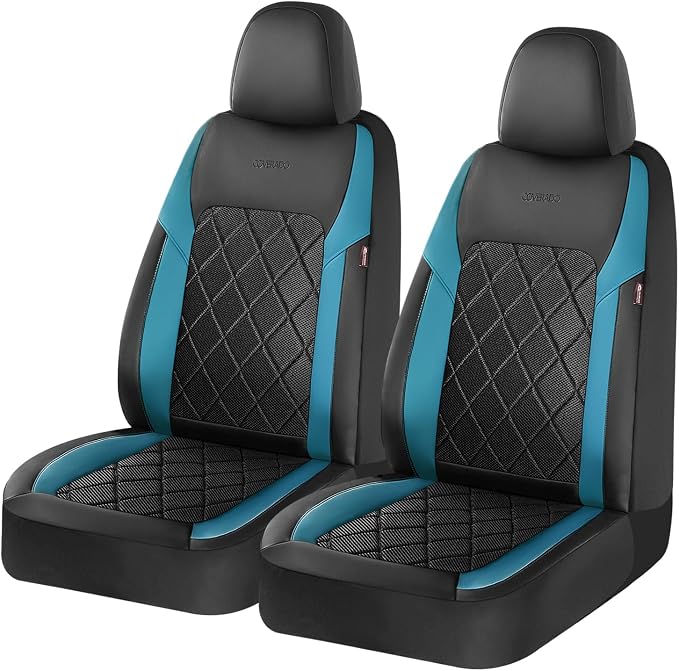 Coverado Car Seat Covers, Front Seat Covers, 2 Front Automotive Seat Cover, Mesh Breathable Seat Protectors, Universal Fit for Most Cars - Image 7