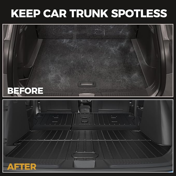 Floor Mats for 2024-2026 Chevy Trax/Buick Envista Accessories | Full-Coverage Set with Integrated Cargo Liner & Backrest Protector, Odorless & Durable, All-Weather Protection, 3D Laser Fit - Image 6