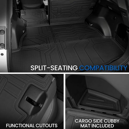 Cargo Mat for Toyota RAV4 Hybrid 2026 Accessories | Not Fit Limited/PHEV, Cargo Liner & Rear Seat Back Protector, All Weather TPE, Non Slip & Odorless & Scratch Proof - Image 5