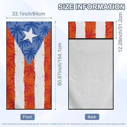 SEANATIVE Car Seat Towel Cover, Universal Car Seat Cover and Changing Towel, Super Absorbent Transition & Seat Wrap, Ideal for Gym Swimming Surfing Running, Puerto Rico Palm Print - Image 7