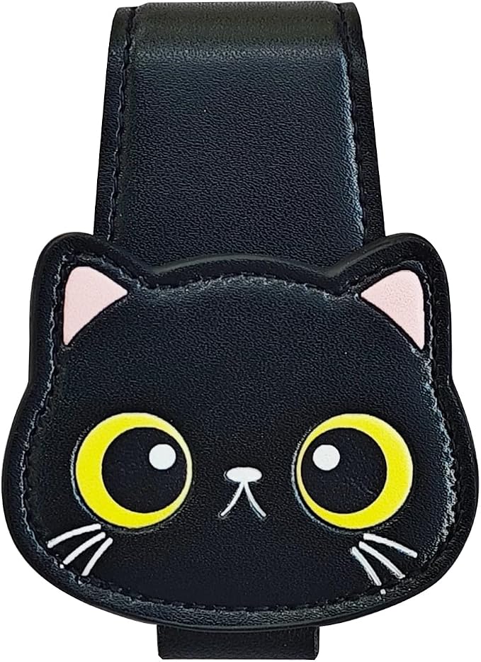CATCH ON Cute Sunglasses Holders Organizers Accessories for Car Visor | Faux Leather Ticket Card Clip - Image 2