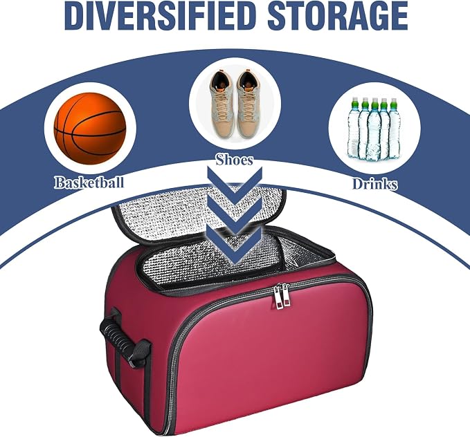 Foldable Car Insulated Storage Box, Portable Thermal Cooler Bag with Double Zipper & Sturdy Handle, Multi‑Purpose Car Seat Trunk Organizer for Drinks Snacks, Outdoor Picnic Camping Road Trips - Image 9