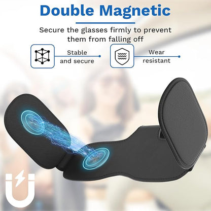 BFXM Sunglass Holder for Car Double Clip, Car Accessories | Sunglasses Holder Eyeglass Hanger Clip for Car Visor, Cars Sun Visor Ticket Card Clip - Image 6
