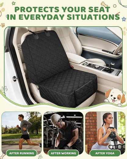 Victoper Dog Car Seat Cover, 600D Heavy Dute Car Seat Cover for Dogs Pets,100% Waterproof Anti-Scratch Nonslip Dog Seat Cover for Cars, Seat Covers Protector for Sedan SUV Truck Small Black - Image 5