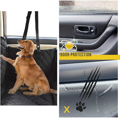 Vailge X-Large Dog Car Hammock, 100% Waterproof with Mesh Window, Scratch Prevent Anti-Slip Car Seat Covers for Back Seat - Image 3